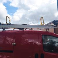 portapacchi porta scala con lampeggiante per fiat 