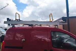 portapacchi porta scala con lampeggiante per fiat 