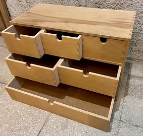 IKEA MOPPE 1a serie - Minicassettiera in legno