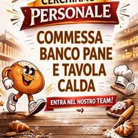 Personale addetto al banco pane tavola calda