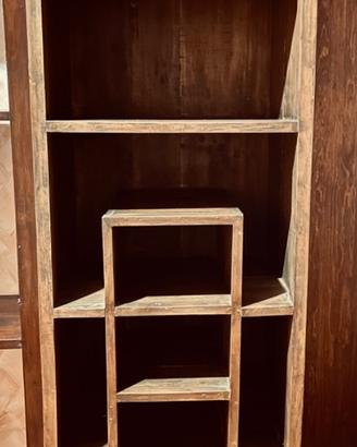 Coppia di librerie a colonna La Maison Coloniale