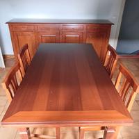 Tavolo da cucina in legno allungabile + 6 sedie