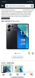 redmi note 13 8/128 come nuovo usato pochissimo 