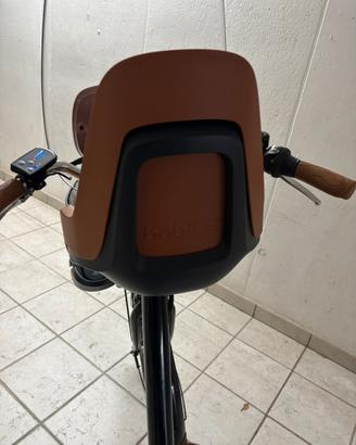 Seggiolino bici anteriore con parabrezza