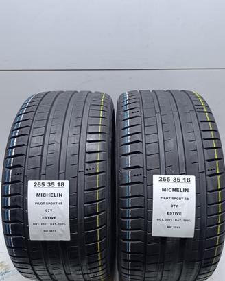 2 GOMME 265 35 18 MICHELIN NUOVE RIF3511