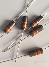 2X Resistori 3300 Ohm (3.3 kΩ) 1W - Resistenza NOS