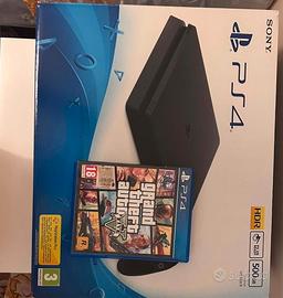 PS4 Slim 500GB Jet Black + GTA V