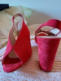 SCARPE CAMOSCIO TACCO 10 