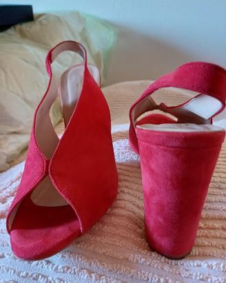 SCARPE CAMOSCIO TACCO 10 