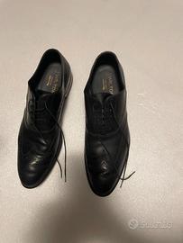 Scarpe J. Wilton derby brogue pelle nera 44