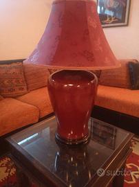 Lampada in ceramica colore lacca cinese