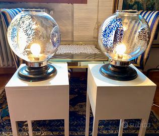 Splendida coppia di lampade design ‘70 Murano