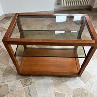 Mobiletto vintagne legno vetro