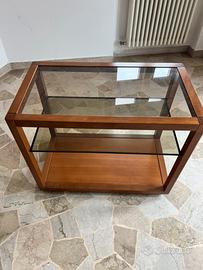 Mobiletto vintagne legno vetro