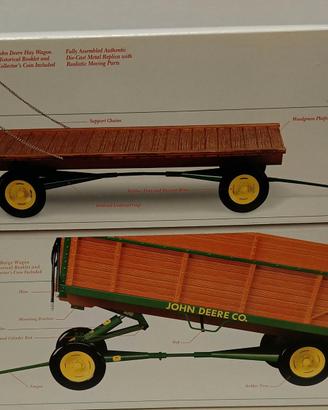 JOHN DEERE HAY e BARGE WAGON  1/16 ERTL PR Series