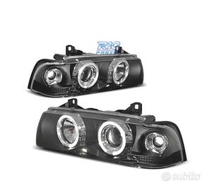 FARI BMW E36 90-99 ANGEL EYES FONDO NERO CCFL