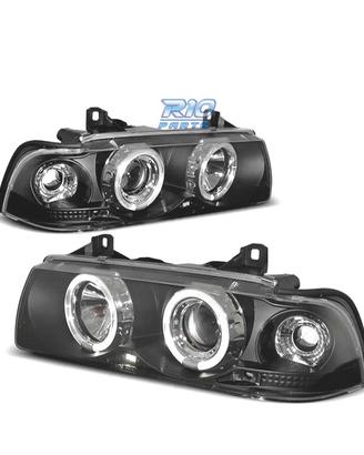 FARI BMW E36 90-99 ANGEL EYES FONDO NERO CCFL
