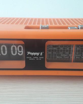 Radiosveglia vintage anni 70 Poppy DR 216