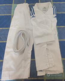 kimono bambino judo adidas 2 taglie in uno