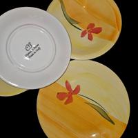 Servizio 18 piatti dipinti a mano