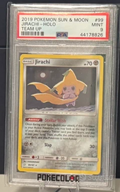 2019 Jirachi sun moon team up 99 PSA 9