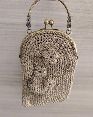 Clutch bag, borsa uncinetto 