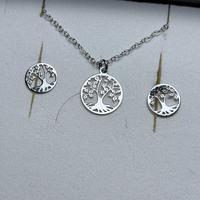 collana e orecchini albero della vita