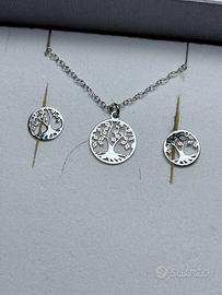 collana e orecchini albero della vita