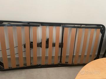 Letto con rete ortopedica reclinabile