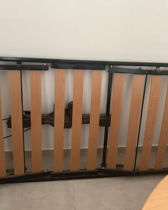 Letto con rete ortopedica reclinabile