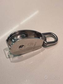 Puleggia inox 316 Ø50 mm girevole 360° 