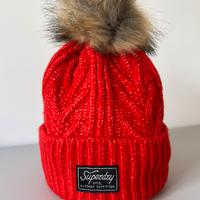 Superdry - Cappello a maglia con pompon