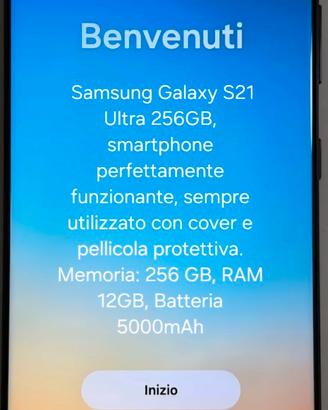 VENDUTO Samsung S21 ultra 256 GB, RAM 12GB