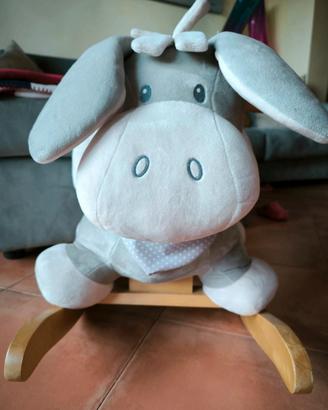 dondolo peluche asinello