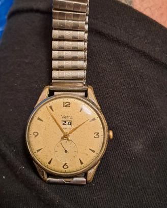 orologio uomo anni 45 carica manuale marca Vetta
