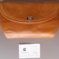 Borsa pelle e scamosciato giallo ocra Bruno Magli