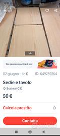 tavolo con sedie 