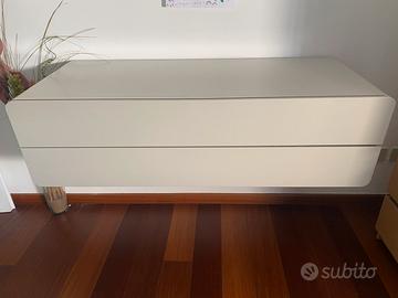 Como’ sospeso / cassettiera sospesa