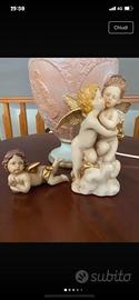 Angioletti in ceramica Amore e Psiche