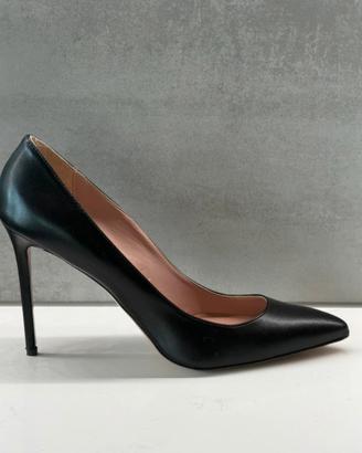 Décolleté IDENTITÀ tacco a spillo nere n. 43 pelle