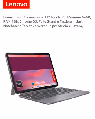 Lenovo Chromebook convertibile 2 in 1 11 pollici