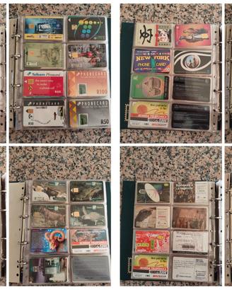 Lotto Schede Telefoniche Mondiali in Album 