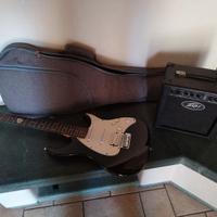 chitarra elettrica con amplificatore 