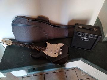 chitarra elettrica con amplificatore 