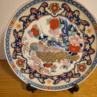 Piatto ceramica Kutani Giapponese