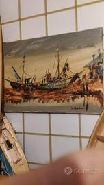 La Barcaccia dipinto a olio 