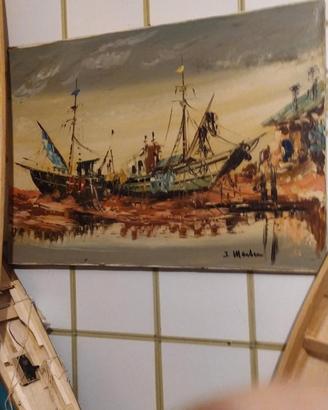 La Barcaccia dipinto a olio 