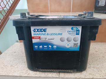 Batteria Exide Agm Em1000 12v 50ah 800a (Soh 100%)
