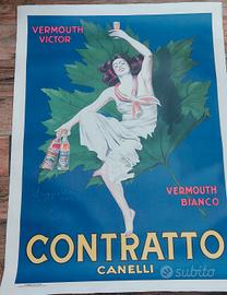 Manifesto Contratto Canelli di Cappiello