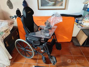 sedia a rotelle, basculante movimenti a pistoncino
